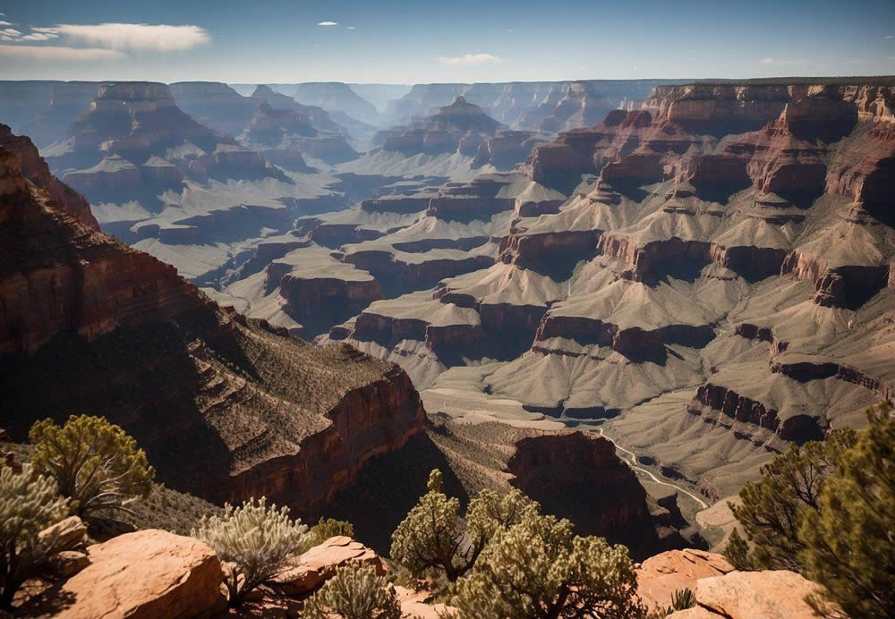 A luxurious Grand Canyon tour from Sedona, showcasing the exclusive South Rim itineraries with breathtaking views and unique experiences
